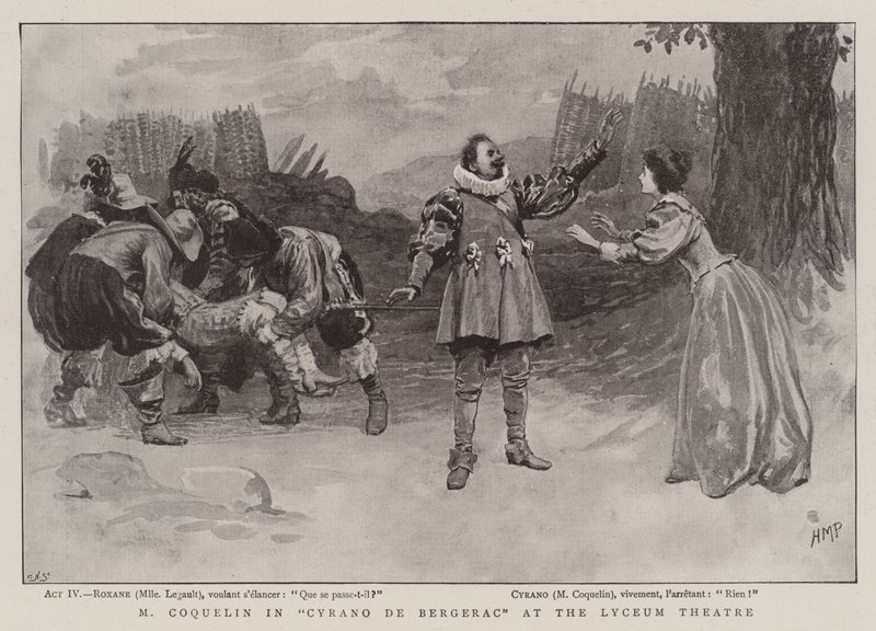 M Coquelin in Cyrano de Bergerac al Lyceum Theatre da Henry Marriott Paget