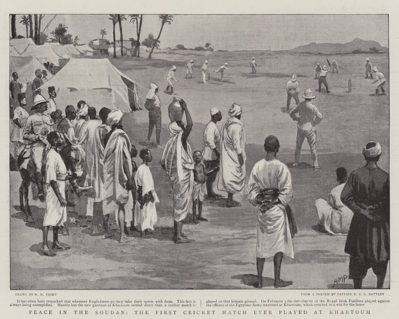 Pace nel Sudan, la prima partita di cricket mai giocata a Khartoum da Henry Marriott Paget