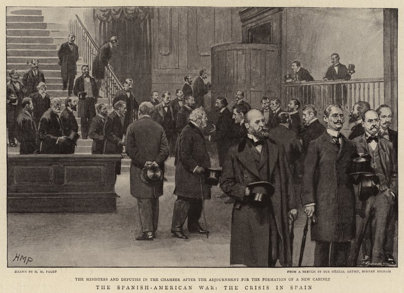 La guerra ispano-americana, la crisi in Spagna da Henry Marriott Paget
