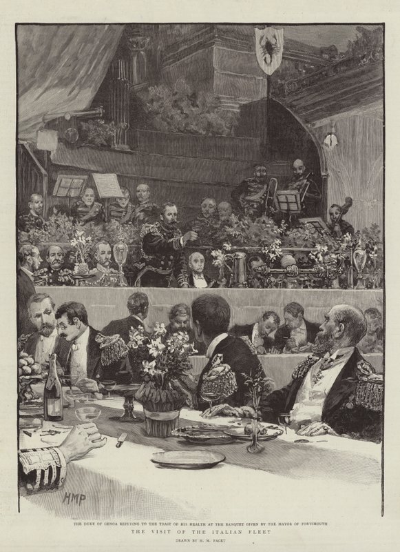 La visita della flotta italiana da Henry Marriott Paget