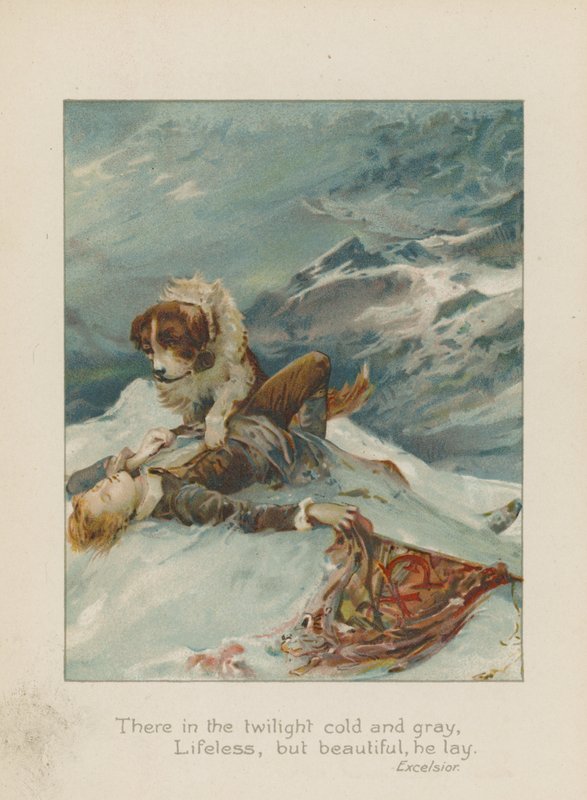 Lì nel crepuscolo freddo e grigio, senza vita, ma bello, giaceva da Henry Marriott Paget