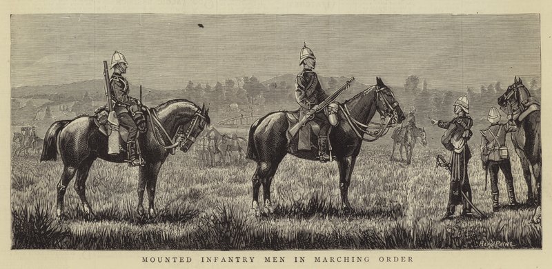 Fanteria montata in ordine di marcia da Henry Payne