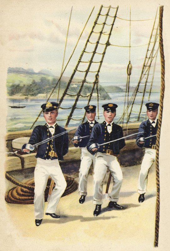 Il futuro re Giorgio V come cadetto navale, 1877 da Henry Payne
