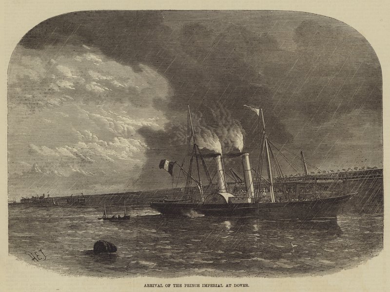 Arrivo del principe imperiale a Dover da Henry Spernon Tozer