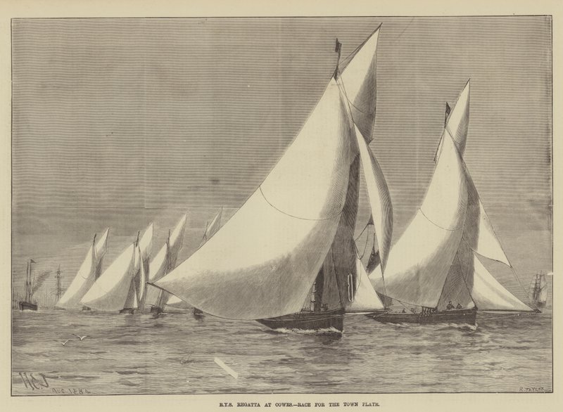 Regata del Royal Yacht Squadron a Cowes, Gara per il Town Plate da Henry Spernon Tozer