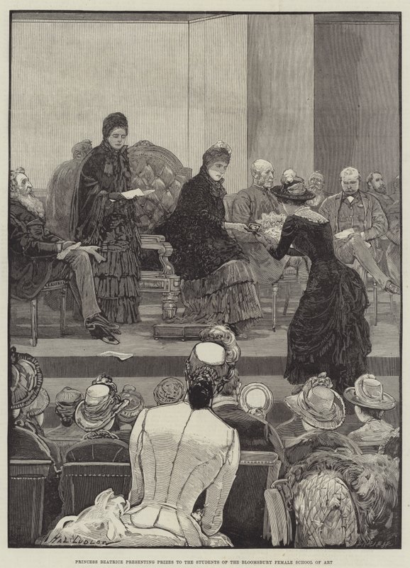 La principessa Beatrice presenta i premi agli studenti della Bloomsbury Female School of Art da Henry Stephen Ludlow