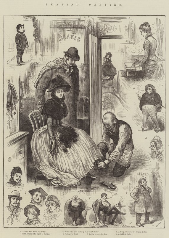 Feste di pattinaggio da Henry Stephen Ludlow