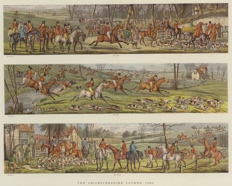 Le copertine del Leicestershire, 1820 da Henry Thomas Alken