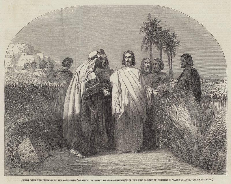 Cristo con i Discepoli nel Campo di Grano da Henry Warren