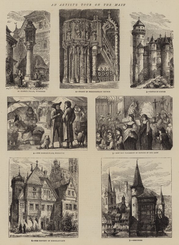 Il tour di un artista sul Meno da Henry William Brewer
