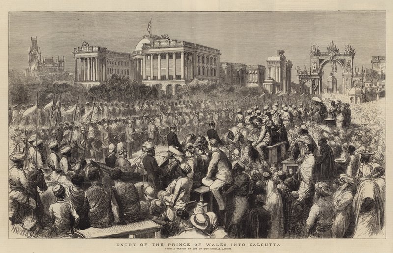Ingresso del Principe di Galles a Calcutta da Henry William Brewer