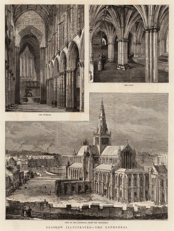 Glasgow illustrata, la cattedrale da Henry William Brewer