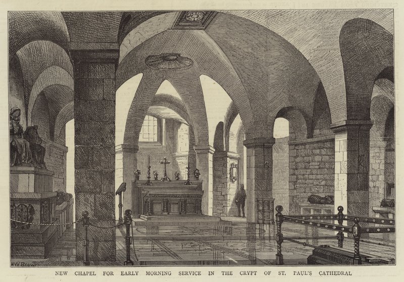 Nuova Cappella per il Servizio del Mattino nella Cripta della Cattedrale di San Paolo da Henry William Brewer