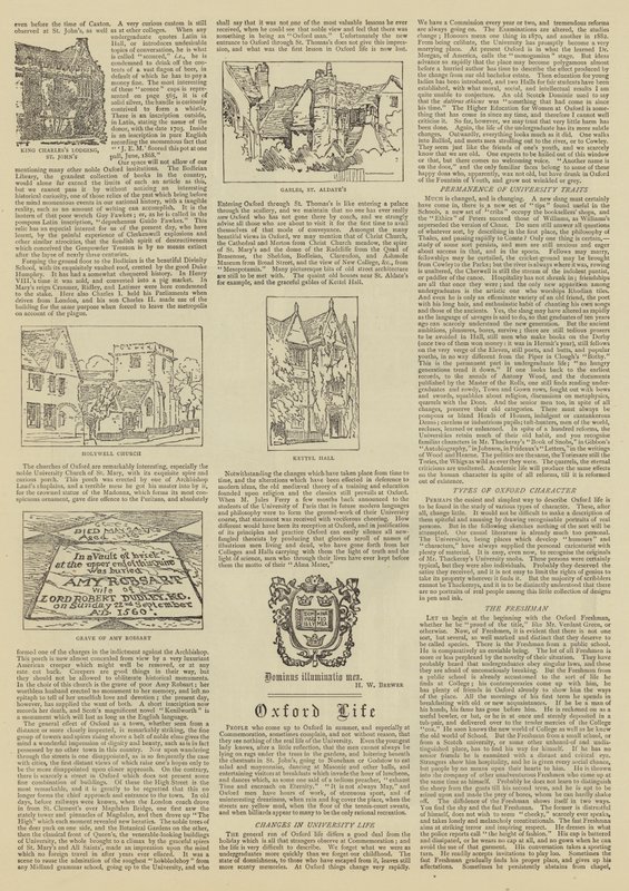 Oxford Illustrata da Henry William Brewer