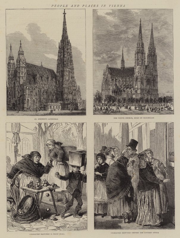 Persone e luoghi a Vienna da Henry William Brewer