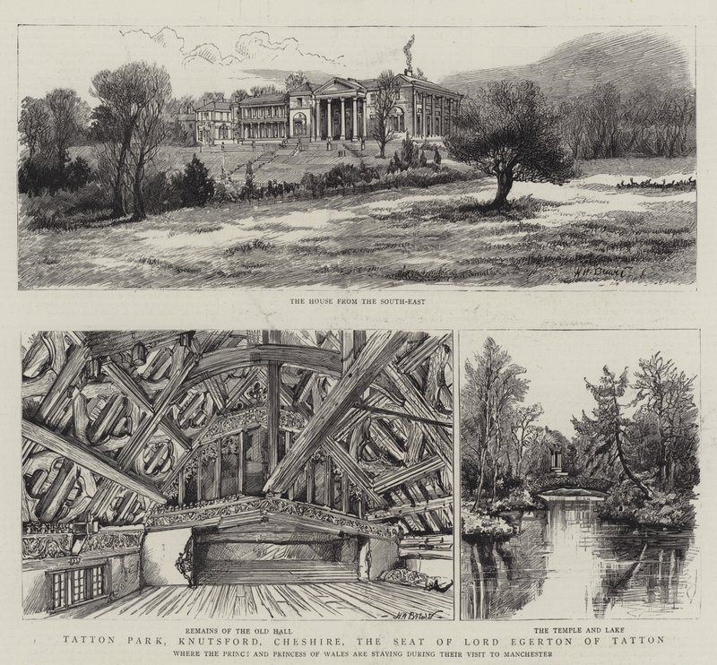 Tatton Park, Knutsford, Cheshire, la sede di Lord Egerton di Tatton da Henry William Brewer