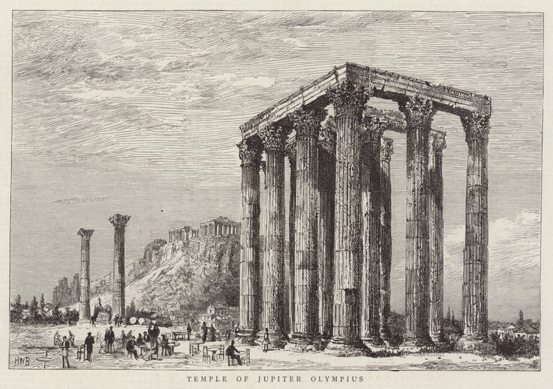 Tempio di Giove Olimpico da Henry William Brewer