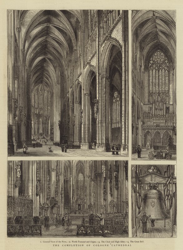 Il completamento della Cattedrale di Colonia da Henry William Brewer