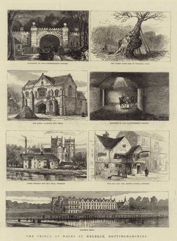 Il Principe di Galles a Welbeck, Nottinghamshire da Henry William Brewer
