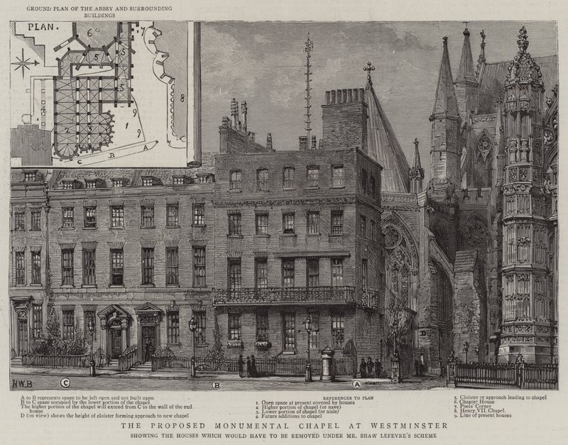 La cappella monumentale proposta a Westminster da Henry William Brewer