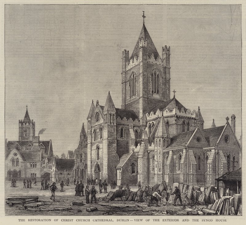 Il restauro della Cattedrale di Christ Church, Dublino, vista dell