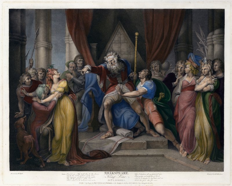 Scena da Re Lear di Shakespeare (Atto I, Scena I) da Henry  Fuseli