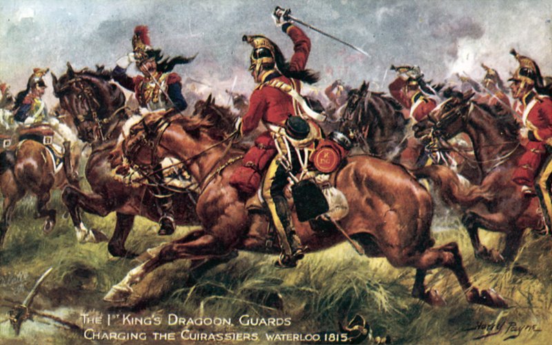 1° Dragoni Reali, Battaglia di Waterloo, 18 giugno 1815 da Henry A. Payne