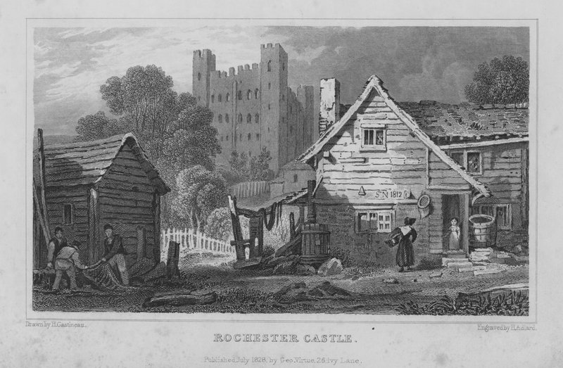 Castello di Rochester, Kent da Henry Adlard
