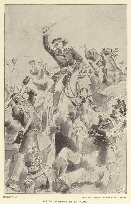 Battaglia di Resaca de la Palma da Henry Alexander (after) Ogden