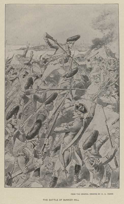 La Battaglia di Bunker Hill da Henry Alexander (after) Ogden