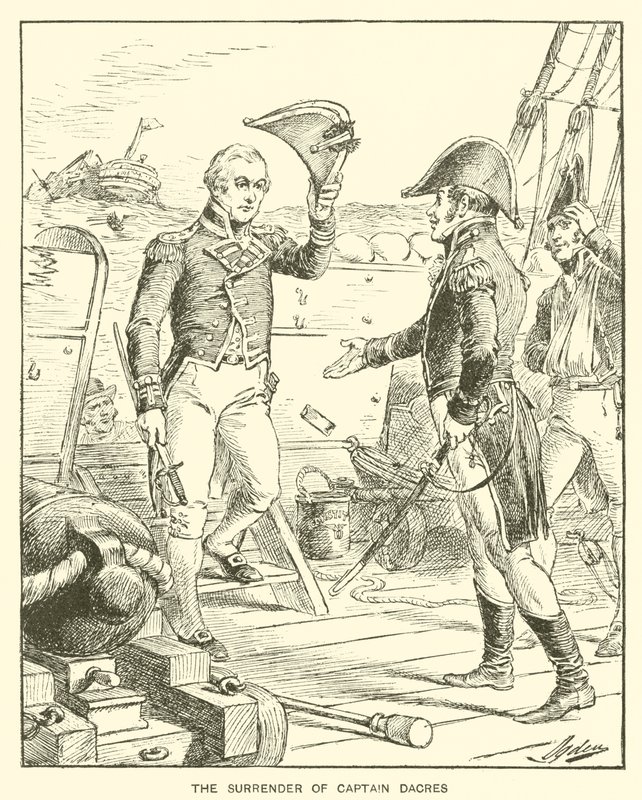La resa del Capitano Dacres da Henry Alexander (after) Ogden