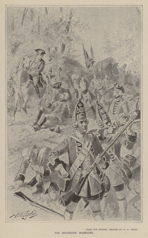 Il massacro di Braddock da Henry Alexander Ogden