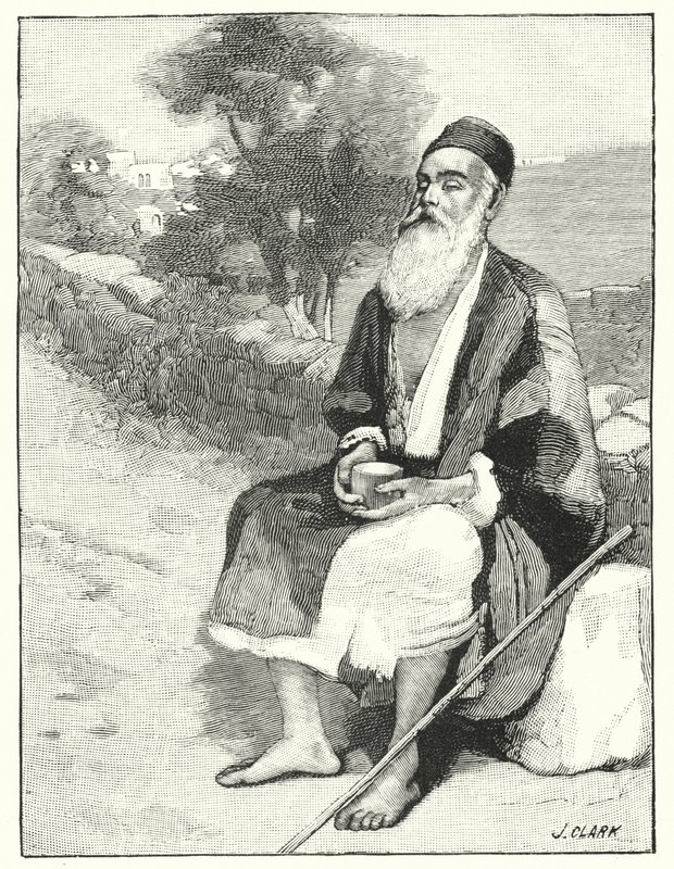 Un mendicante cieco vicino a Gerusalemme da Henry Andrew Harper