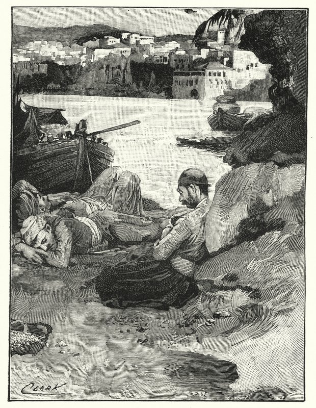 Siesta di mezzogiorno a Giaffa (litografia) da Henry Andrew Harper