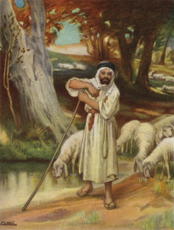 Un pastore e il suo gregge a Banias da Henry Andrew Harper