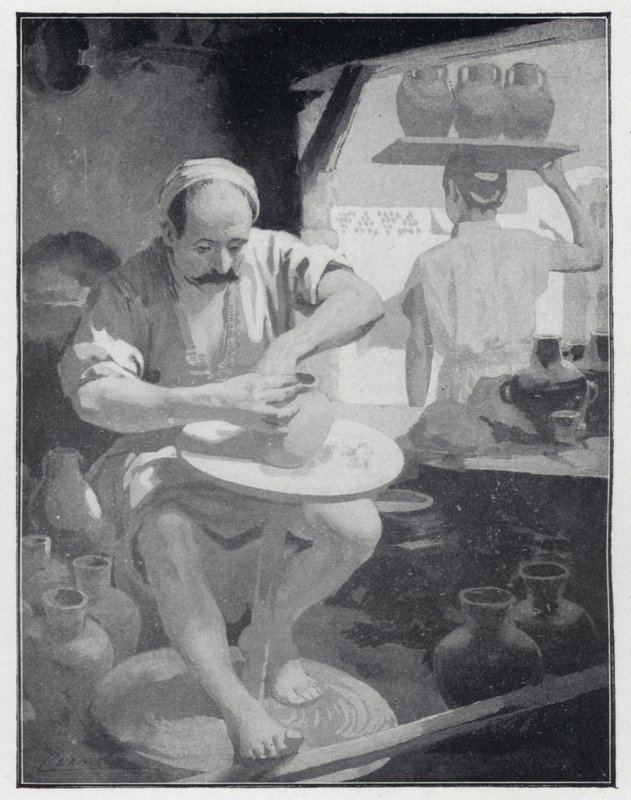 Un vasaio orientale (litografia) da Henry Andrew Harper