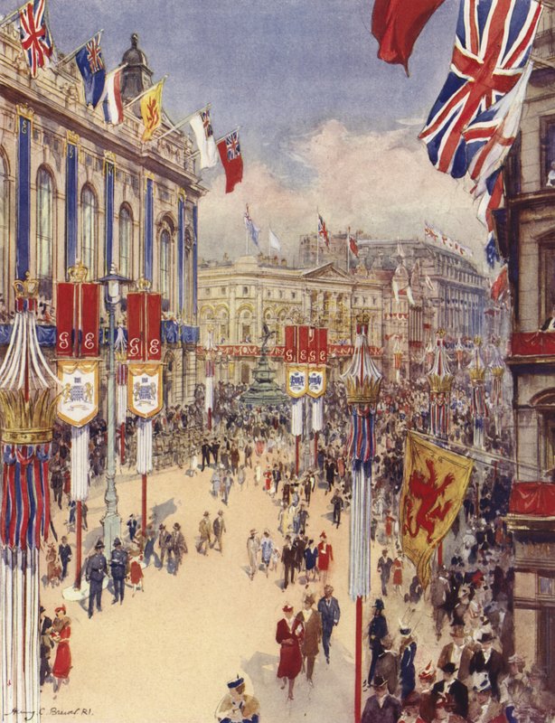 Piccadilly Circus, Londra da Henry Charles Brewer
