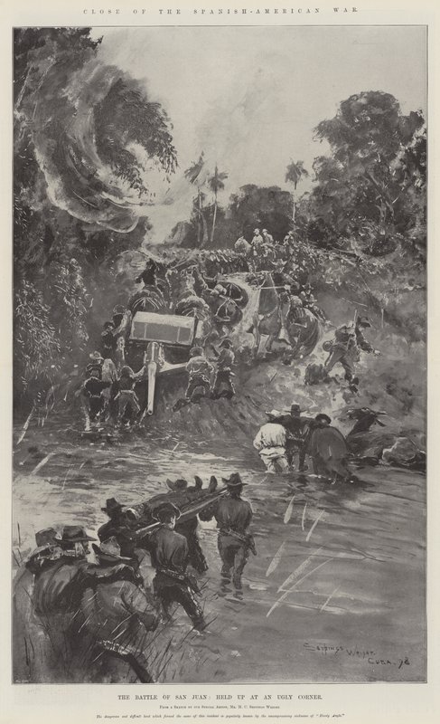 Fine della guerra ispano-americana, la battaglia di San Juan, fermata in un angolo brutto da Henry Charles Seppings Wright