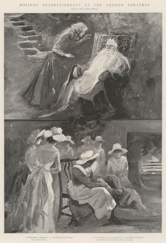 Intrattenimenti festivi nei teatri di Londra da Henry Charles Seppings Wright