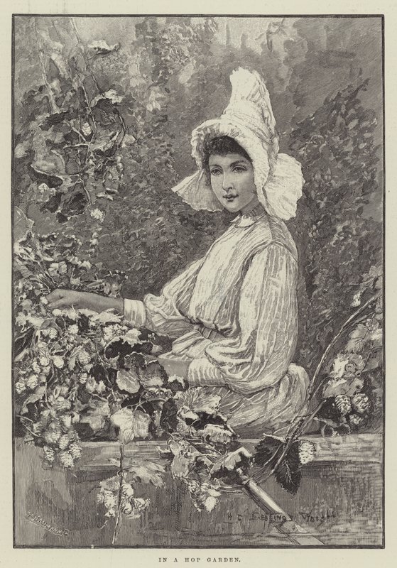 In un giardino di luppolo da Henry Charles Seppings Wright