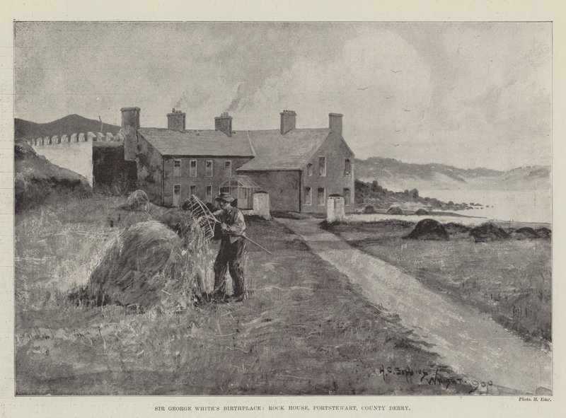 Luogo di nascita di Sir George White, Rock House, Portstewart, County Derry da Henry Charles Seppings Wright