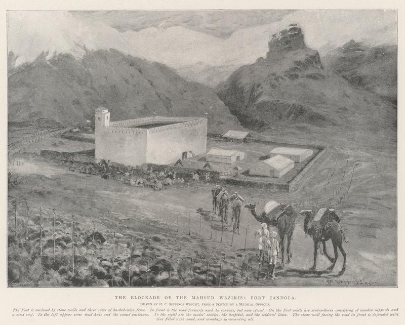 Il blocco dei Mahsud Waziris, Forte Jandola da Henry Charles Seppings Wright
