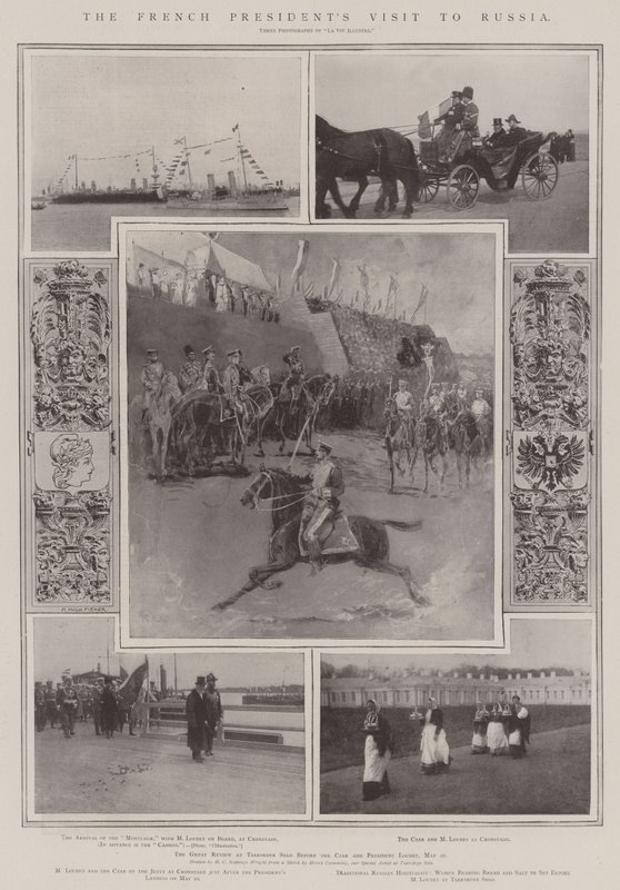 La visita del presidente francese in Russia da Henry Charles Seppings Wright