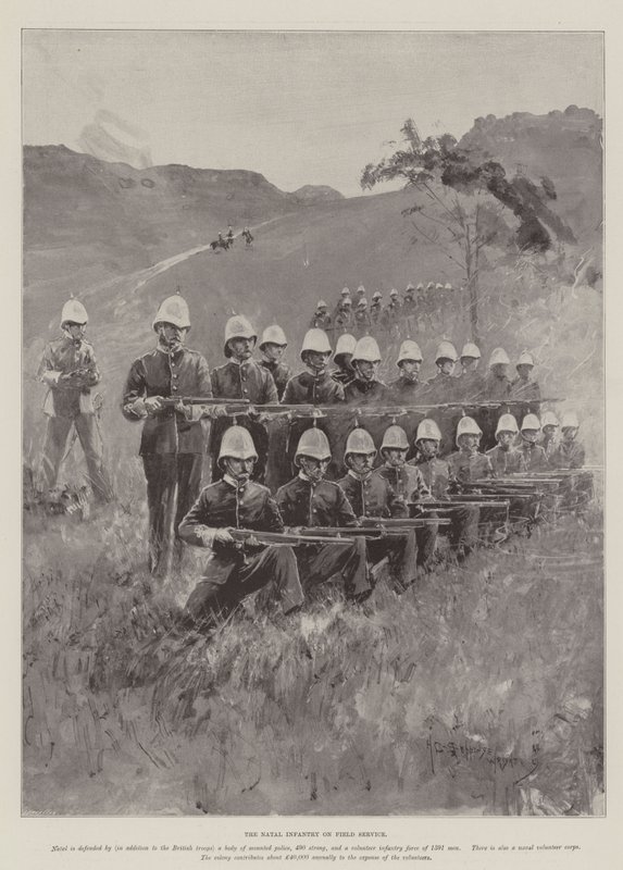 La fanteria del Natal in servizio sul campo da Henry Charles Seppings Wright