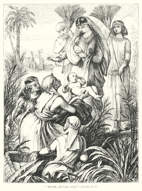 Il ritrovamento di Mosè da Henry Courtney (after) Selous