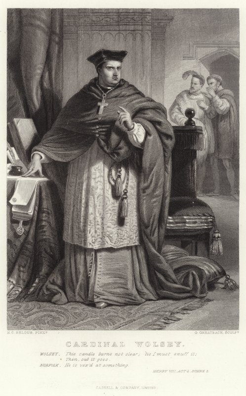 Cardinale Wolsey, Enrico VIII, Atto 3, Scena 2 da Henry Courtney Selous