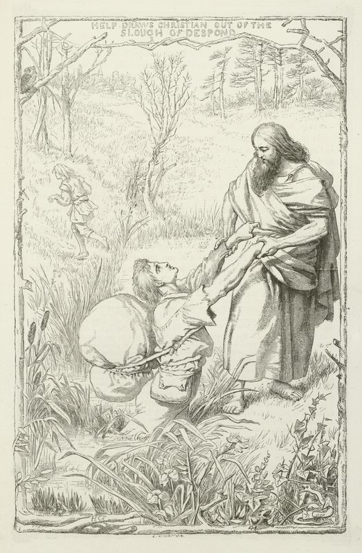 Illustrazione per Il Viaggio del Pellegrino di John Bunyan da Henry Courtney Selous