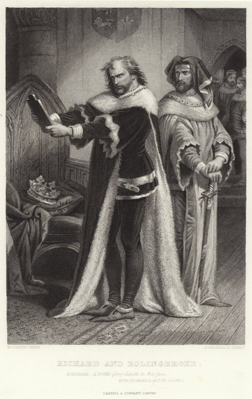 Riccardo e Bolingbroke, Re Riccardo II, Atto IV, Scena I da Henry Courtney Selous