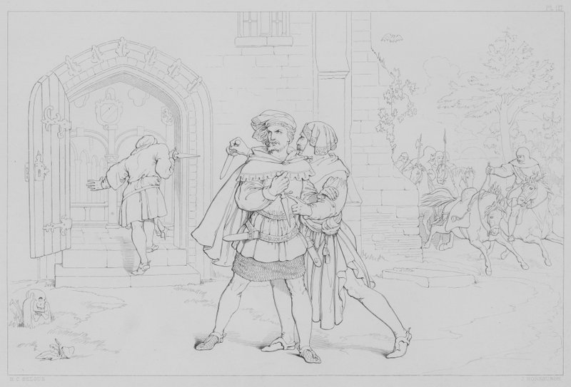 Episodio della vita di Robert Bruce, secondo Sir Walter Scott da Henry Courtney after Selous