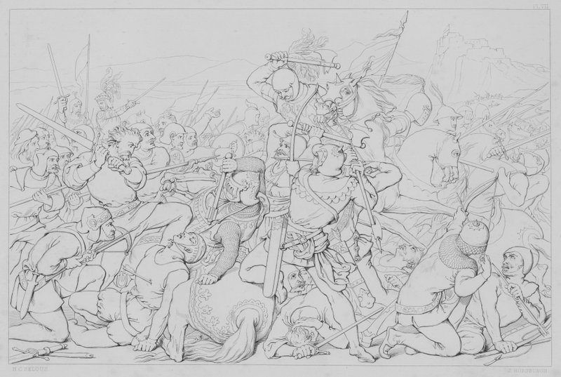 Episodio della vita di Robert Bruce, secondo Sir Walter Scott da Henry Courtney after Selous